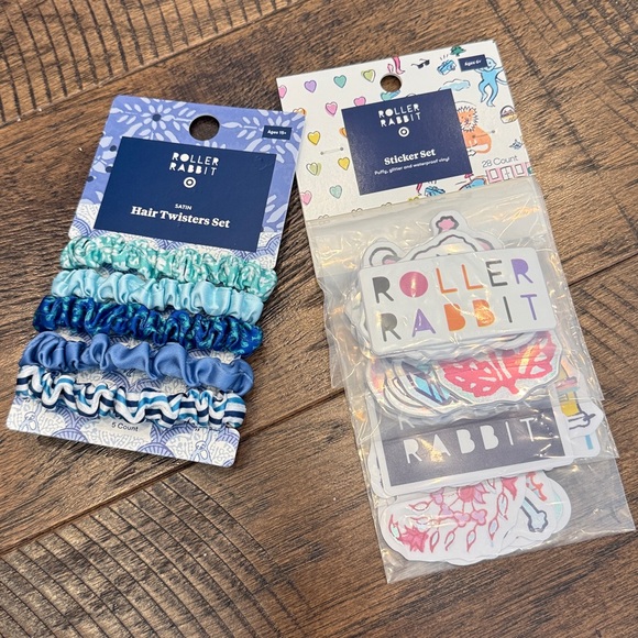 Roller Rabbit Target Sticker and scrunchie set - Picture 1 of 3